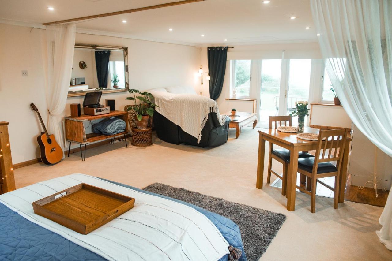 Spacious Sea-View Apt. Overlooking St Ives Bay Gwithian Exterior foto