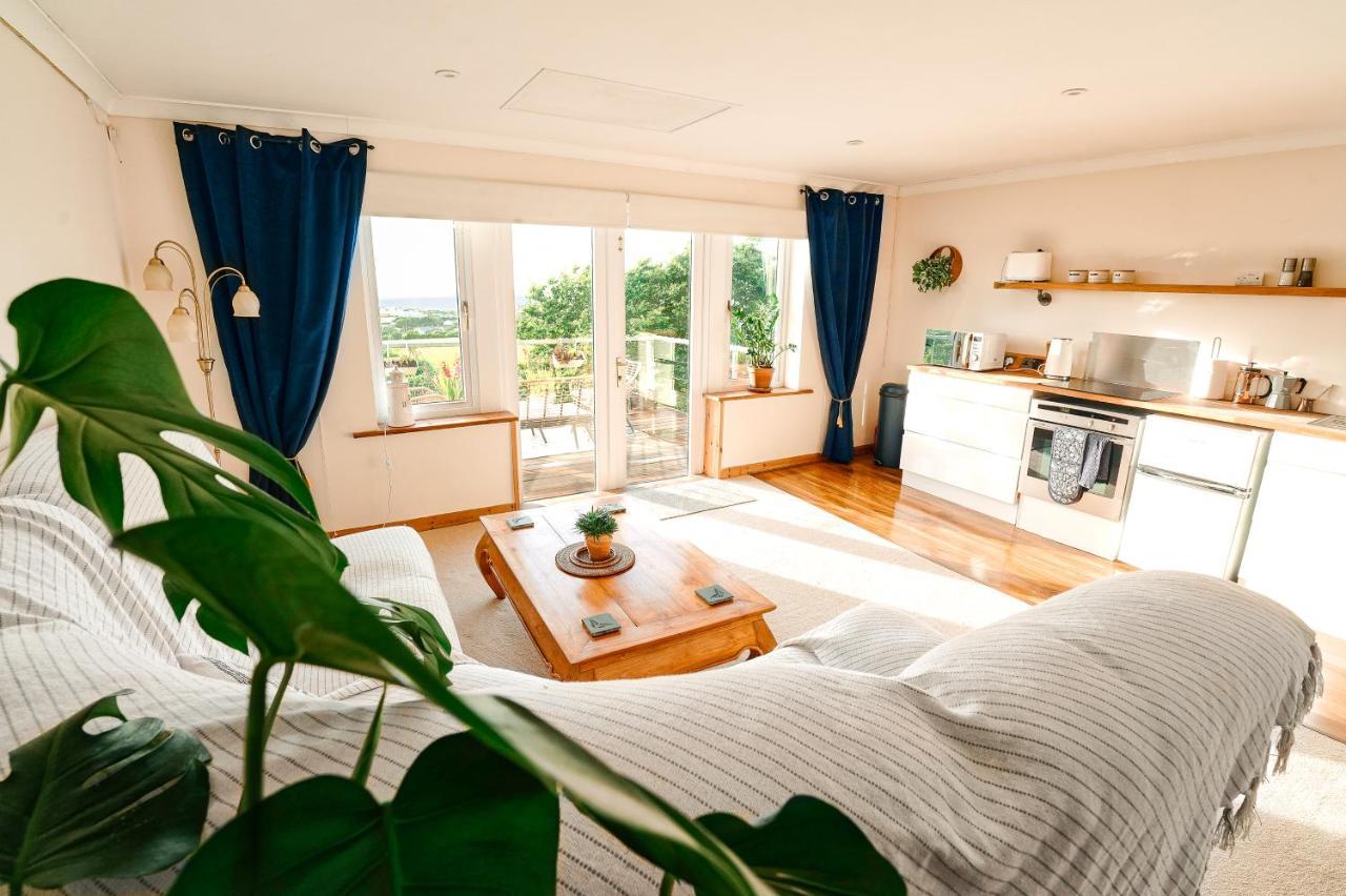 Spacious Sea-View Apt. Overlooking St Ives Bay Gwithian Exterior foto